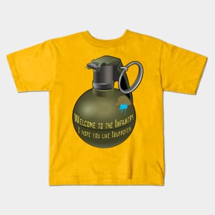 Welcome To The Infantry Kids T-Shirt